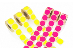 DECAL GIẤY NHUỘM NỀN MÀU PHI TRÒN 50MM